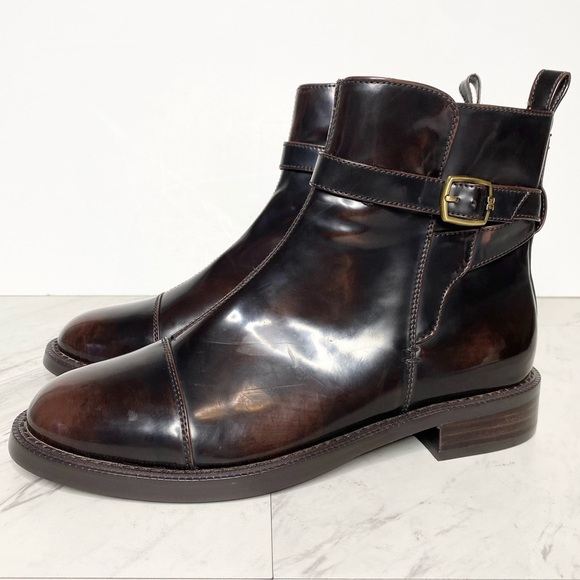 Sam Edelman Nolynn Brown Booties 7 1/2 M - Picture 1 of 14
